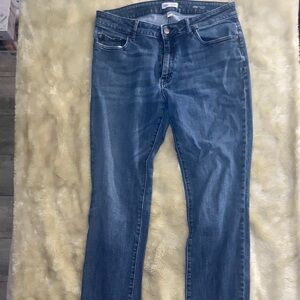 Warp + Weft Men's Straight Leg Jeans in Medium Blue Wash